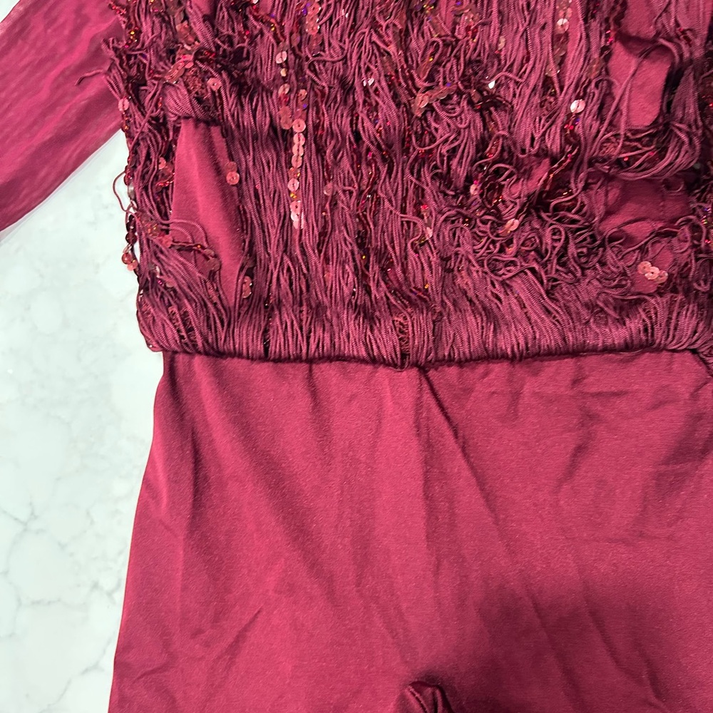 Weissman Burgundy Kids Dance Costume